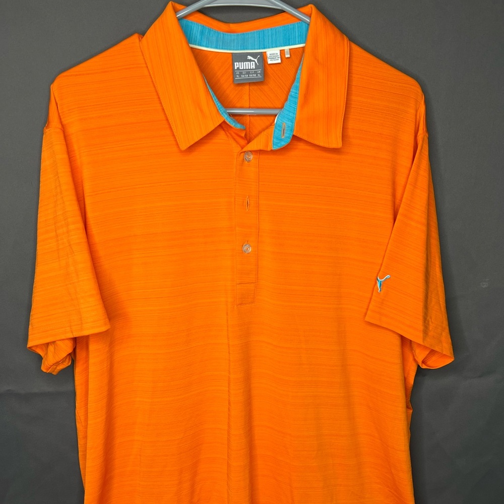 Puma Golf Men’s Polo Shirt XL Rickie Fowler Orange
